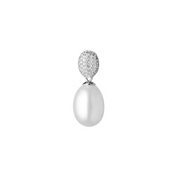Pandantiv argint cu perla naturala alba si pietre DiAmanti SK21104P-W-G (Argint 925‰ 0,6 g.)